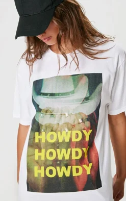 PrettyLittleThing T-Shirts*Howdy Oversized Tee