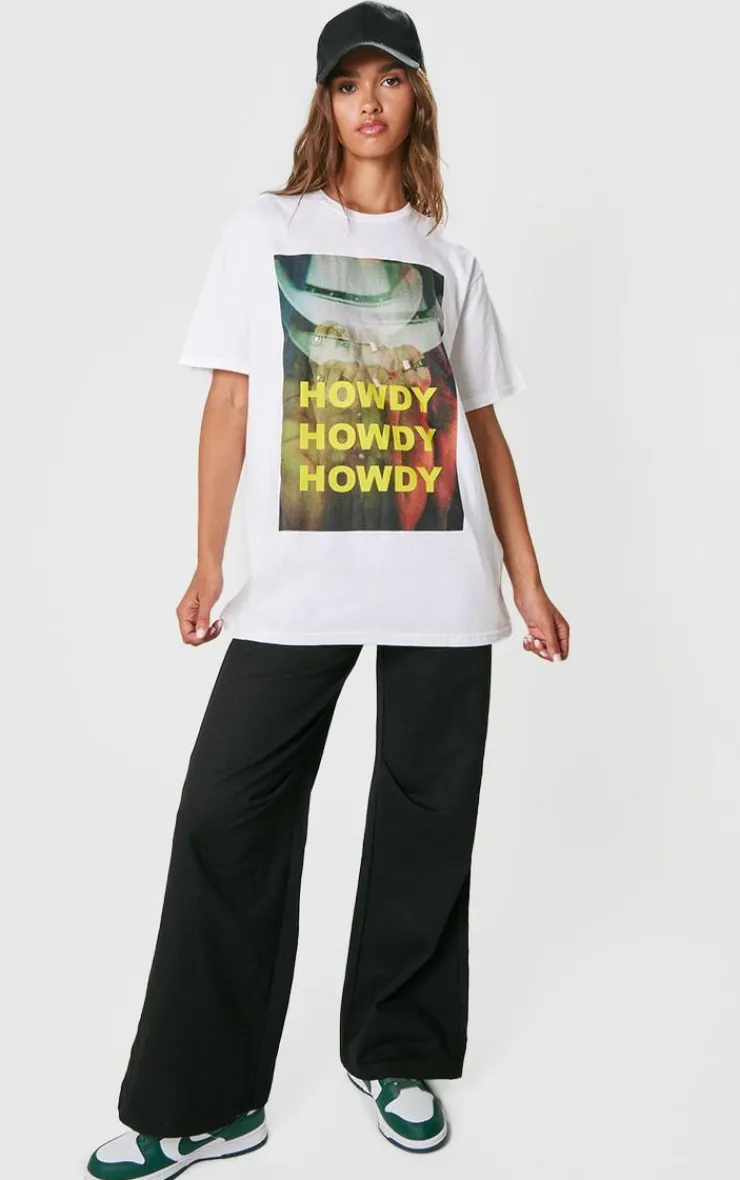 PrettyLittleThing T-Shirts*Howdy Oversized Tee