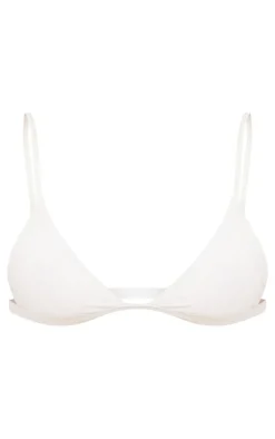White Itsy Bitsy Mix & Match Bikini Top