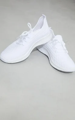 PrettyLittleThing Sneakers*Knitted Lace Up Sports Sneakers