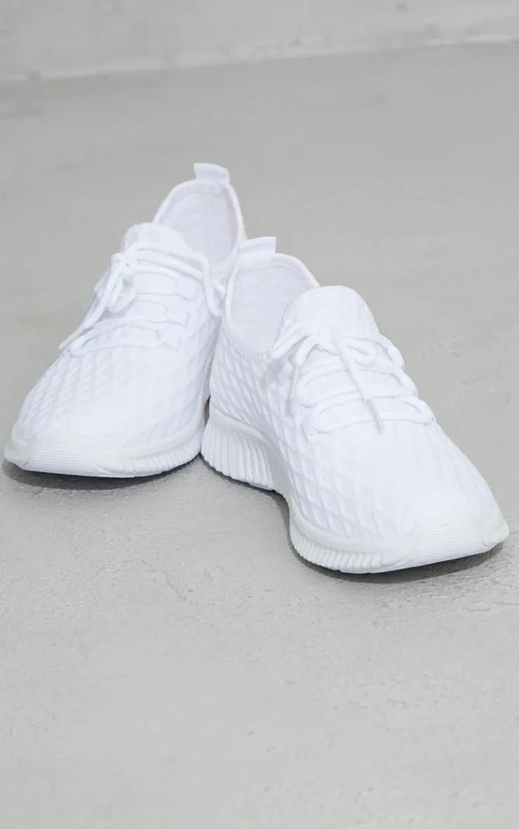 PrettyLittleThing Sneakers*Knitted Lace Up Sports Sneakers