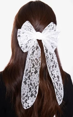 PrettyLittleThing Hair Accessories*Lace Bow Hair Clip