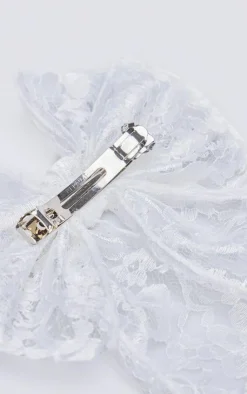 PrettyLittleThing Hair Accessories*Lace Bow Hair Clip