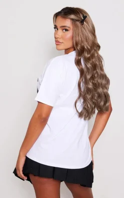PrettyLittleThing T-Shirts*Lace Bow Print T Shirt