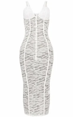 Lace Cup Detail Midi Dress-PrettyLittleThing Hot