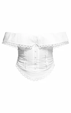 PrettyLittleThing Corsets*Lace Detail Bardot Corset