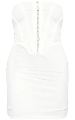Lace Detail Corset Bodycon Dress-PrettyLittleThing Hot