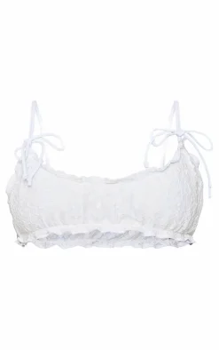 Lace Frill Bandeau Bikini Top-PrettyLittleThing Best