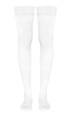 Lace Top Fishnet Hold Up Stockings-PrettyLittleThing Hot