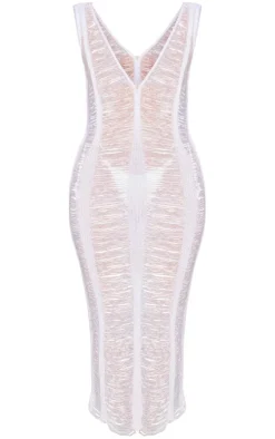 Laddering Crochet Glitter Maxi Dress-PrettyLittleThing New