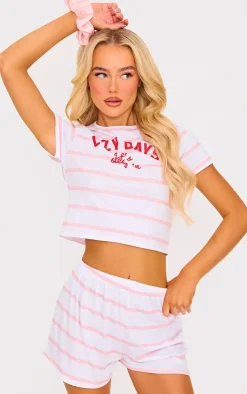 PrettyLittleThing Christmas Shop*Lazy Days Short PJ Set