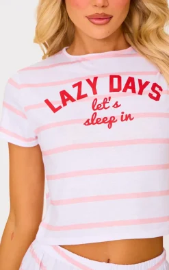 PrettyLittleThing Christmas Shop*Lazy Days Short PJ Set