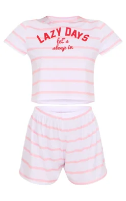 PrettyLittleThing Christmas Shop*Lazy Days Short PJ Set