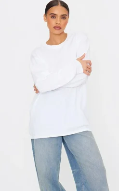 PrettyLittleThing T-Shirts*Matcha Graphic Oversized Long Sleeve T Shirt