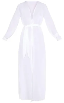 Maxi Belted Beach Kimono-PrettyLittleThing New