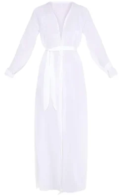 Maxi Belted Beach Kimono-PrettyLittleThing New
