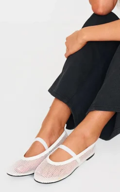 PrettyLittleThing Ballet Flats*Mesh Ballet Flats