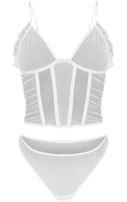 Mesh Boned Corset Set-PrettyLittleThing Best