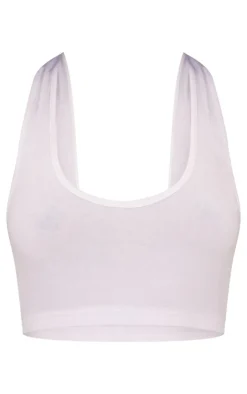 PrettyLittleThing Sleeveless Tops*Modal Cotton Crop Bralet