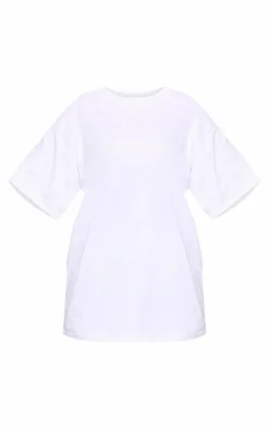 PrettyLittleThing T-Shirts*Ny Bagel Graphic Oversized T Shirt