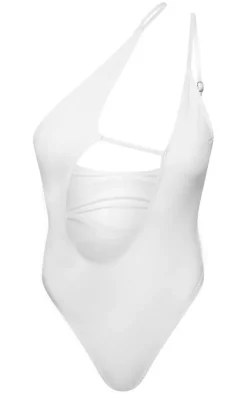One Shoulder Cut Out Swimsuit-PrettyLittleThing