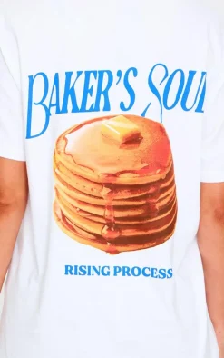 PrettyLittleThing T-Shirts*Pancake Stack Graphic Oversized T Shirt