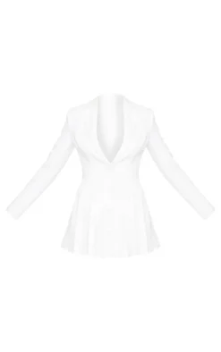 Pleated Blazer Mini Dress-PrettyLittleThing Best