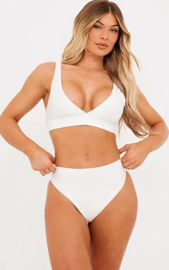 Plunge Mix & Match Bikini Top-PrettyLittleThing