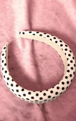 PrettyLittleThing Hair Accessories*Polka Dot Oversized Padded Headband