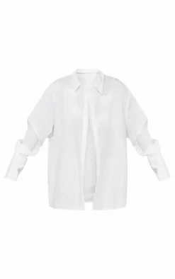 PrettyLittleThing Shirts*Poplin Oversized Cuff Shirt