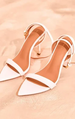 PrettyLittleThing High Heels*Pu Point Toe Strappy Barely There High Heeled Sandals