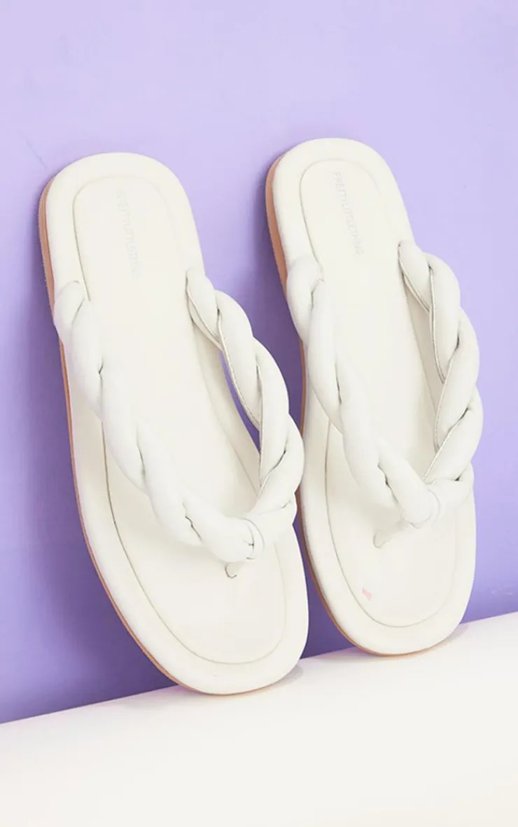 PrettyLittleThing Mules*Real Leather Chunky Plaited Mule Sandals