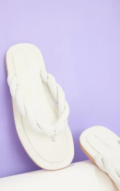PrettyLittleThing Mules*Real Leather Chunky Plaited Mule Sandals