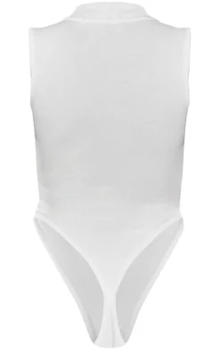PrettyLittleThing Sleeveless Tops*Rib High Neck Sleeveless Bodysuit
