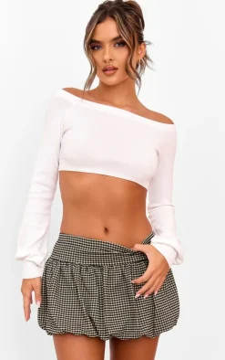 PrettyLittleThing Sweaters*Rib Knit Crop Top