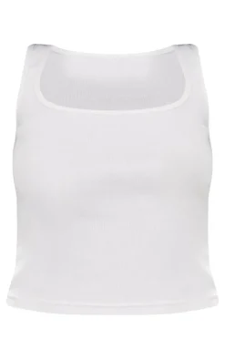 PrettyLittleThing Basic Tops*Rib Scoop Neck Vest