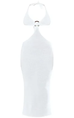 Ring Detail Knitted Maxi Dress-PrettyLittleThing Outlet