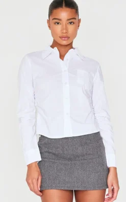 PrettyLittleThing Shirts*Ruched Side Shirt