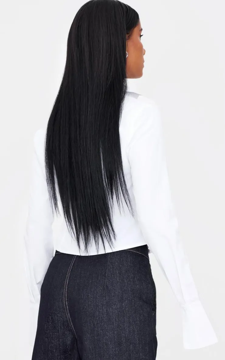 PrettyLittleThing Shirts*Ruching Detail Shirt