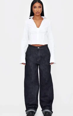 PrettyLittleThing Shirts*Ruching Detail Shirt