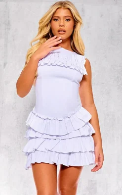 Ruffle Tiered Shift Dress-PrettyLittleThing Clearance