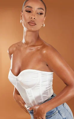 Satin Corset-PrettyLittleThing Sale