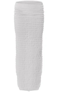 Best PrettyLittleThing Seersucker Textured Maxi Skirt White