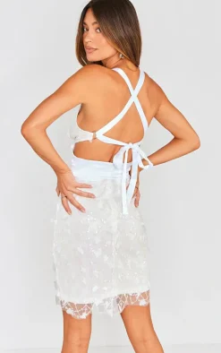 Sequin Halter Bodycon Dress-PrettyLittleThing Online