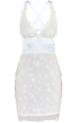 Sequin Halter Bodycon Dress-PrettyLittleThing Online