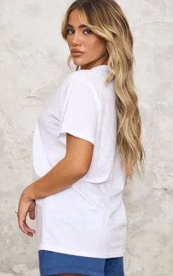 PrettyLittleThing T-Shirts*Shell Rodeo Beach Graphic Oversized Tee