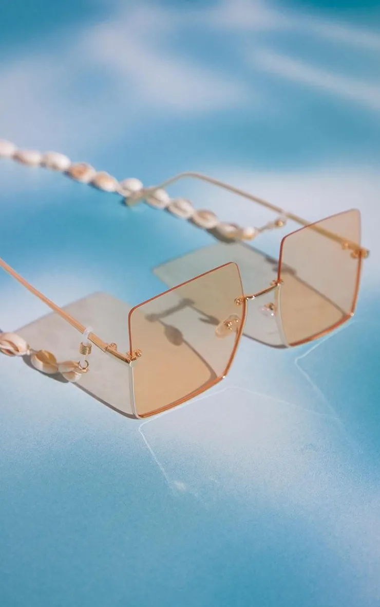 PrettyLittleThing Sunglasses*Shell Sunglasses Chain