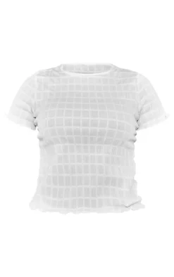 PrettyLittleThing T-Shirts*Shirred Short Sleeve T Shirt