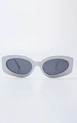 PrettyLittleThing Sunglasses*Smokey Rectangular Frame Sunglasses