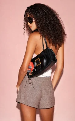 PrettyLittleThing Snatched*Snatched Rib Halterneck Top